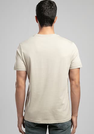 262 Lcm 242004 Erkek Bej O Yaka T-shirt - 3