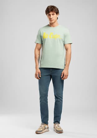 262 Lcm 242004 Erkek Yeşil O Yaka T-shirt - 1