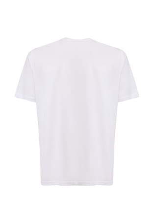 A10205575207010 Erkek Beyaz Kısa Kol T-shirt - 2