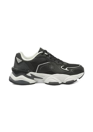 A10212428612010 Erkek Çocuk Siyah Sneaker - 1