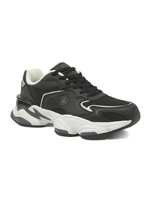 A10212428612010 Erkek Çocuk Siyah Sneaker - 2