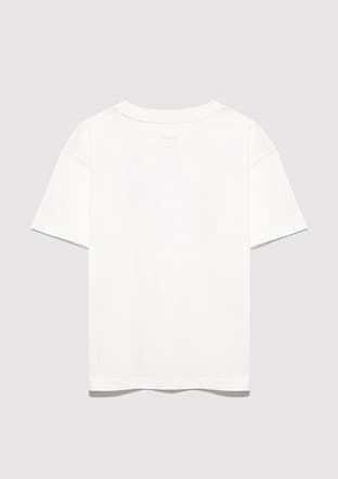 M7610386-70057 Kız Çocuk Beyaz Baskılı T-shirt - 2