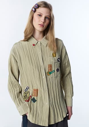 Ts1260025143 Kadın Yeşil Gömlek - 1