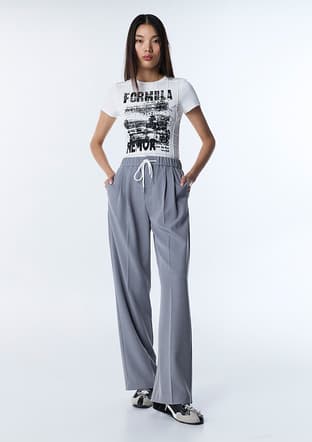 Ts1260003152 Kadın Gri Pantolon - 1