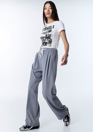 Ts1260003152 Kadın Gri Pantolon - 2