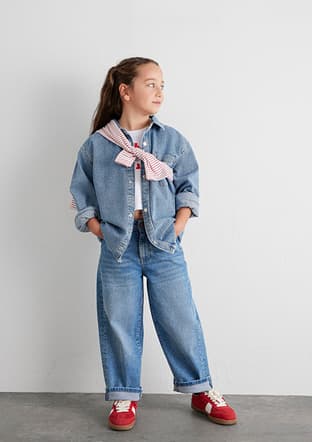 M7010510-88228 Kız Çocuk Mavi Jean Pantolon - 2