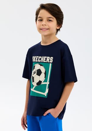 Sk2610079-3601 Erkek Çocuk Çok Renkli Oversize T-shirt - 3