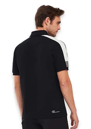 S221047-3817 Erkek Siyah Polo Yaka T-shirt - 2