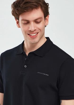 S211800-3817 Erkek Siyah Polo Yaka T-shirt - 3