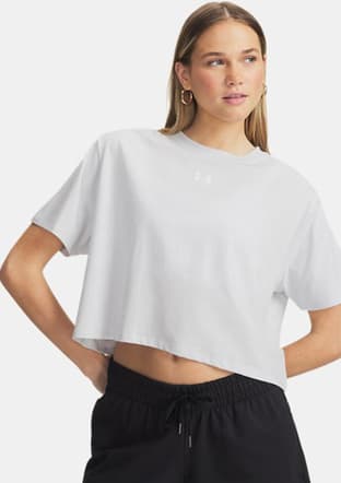 6011064-023 Kadın Gri Bisiklet Yaka T-shirt - 1