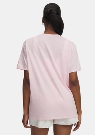 6007883-647 Kadın Pembe Bisiklet Yaka T-shirt - 2