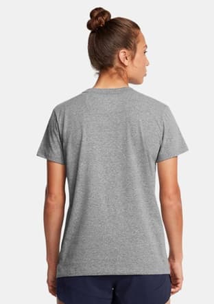 1383648-025 Kadın Gri Bisiklet Yaka T-shirt - 2