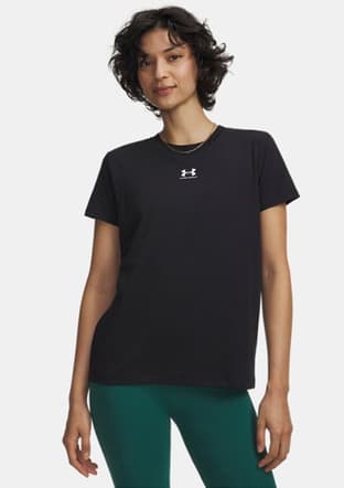 1383648-001 Kadın Siyah Bisiklet Yaka T-shirt - 1