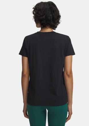 1383648-001 Kadın Siyah Bisiklet Yaka T-shirt - 2