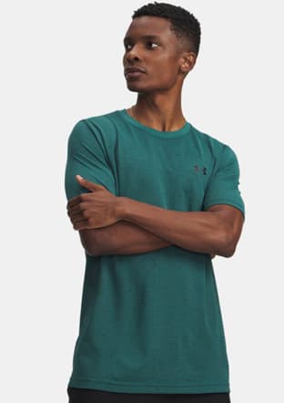 1382801-338 Erkek Yeşil Bisiklet Yaka T-shirt - 1