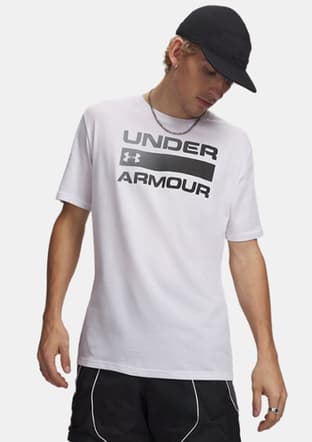 1329582-100 Erkek Beyaz Bisiklet Yaka T-shirt - 1