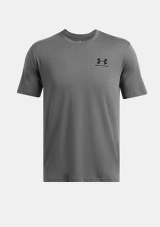 1326799-025 Erkek Gri Bisiklet Yaka T-shirt - 3