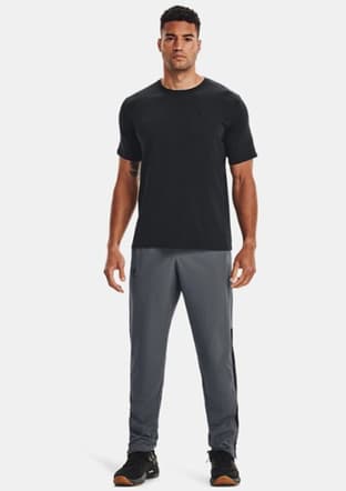 1326799-001 Erkek Siyah Bisiklet Yaka T-shirt - 3