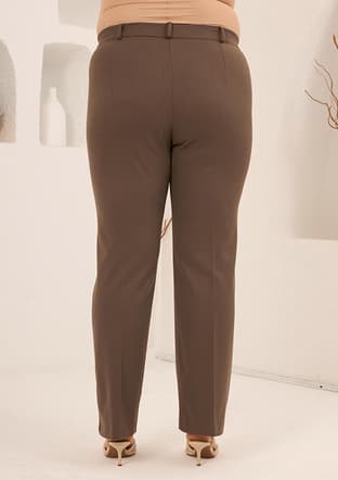 1845 Kadın Bej Pantolon - 3