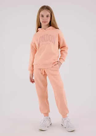 Rp3691-G Kız Çocuk Turuncu Eşofman - 1