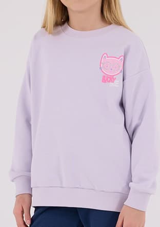Rp3695-2 Kız Çocuk Mor Eşofman - 3