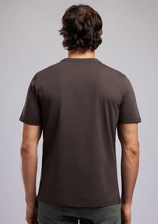 262 Lcm 242007 Erkek Kahverengi O Yaka T-shirt - 2