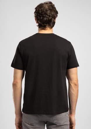 262 Lcm 242002 Erkek Siyah V Yaka T-shirt - 2