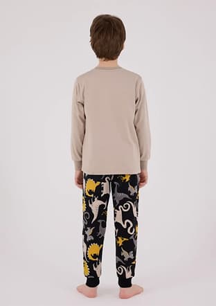 Rp3660-2 Erkek Çocuk Bej Pijama - 2