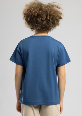 262 Lcb 242011 Erkek Çocuk Lacivert O Yaka T-shirt - 2