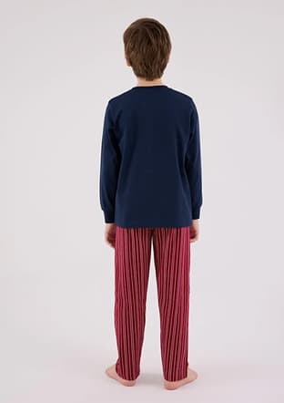 Rp3648-G Erkek Çocuk Lacivert Pijama - 2