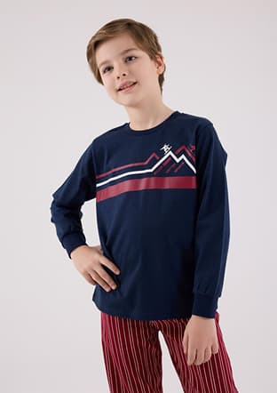 Rp3648-2 Erkek Çocuk Lacivert Pijama - 3