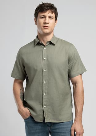 262 Lcm 241003 Erkek Yeşil Gömlek - 1