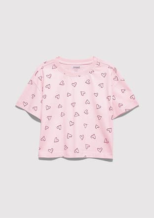 M7610400-71007 Kız Çocuk Pembe Baskılı T-shirt - 3