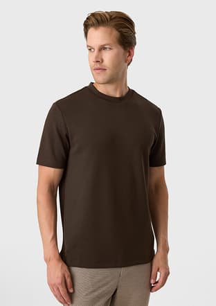 Bts1007800000 Erkek Kahverengi Regular T-shirt - 2