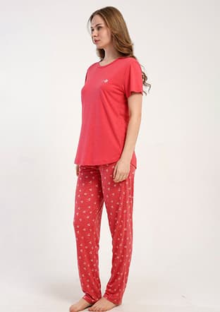 5122131438 Kadın Pembe Pijama - 2