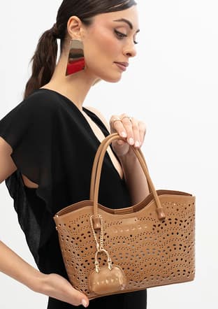 Sly_389 Kadın Kahverengi Kol Çantası - 2
