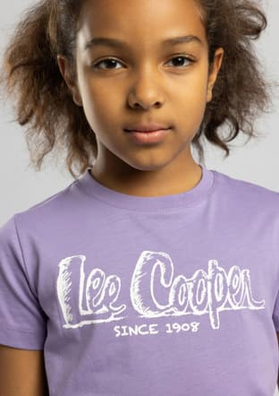 262 Lcg 242006 Kız Çocuk Mor O Yaka T-shirt - 3