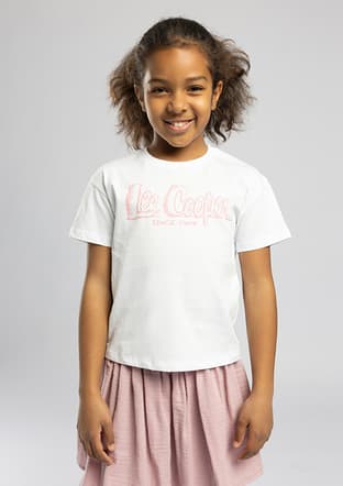 262 Lcg 242006 Kız Çocuk Beyaz O Yaka T-shirt - 2
