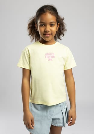 262 Lcg 242005 Kız Çocuk Sarı O Yaka T-shirt - 2