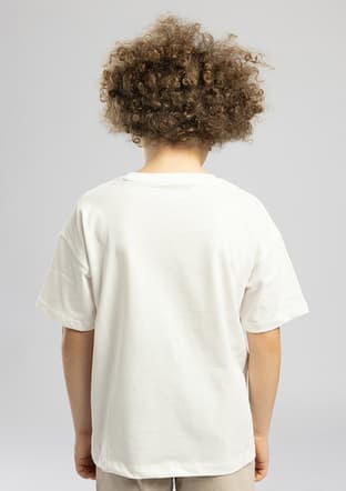 262 Lcb 242012 Erkek Çocuk Beyaz O Yaka T-shirt - 3