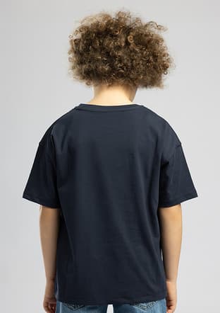 262 Lcb 242004 Erkek Çocuk Lacivert O Yaka T-shirt - 3