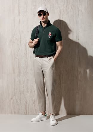 111190358 Erkek Bej Pantolon - 1