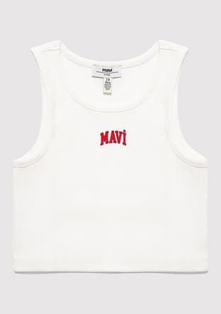 M7610336-20814 Kız Çocuk Beyaz Baskılı T-shirt - 1