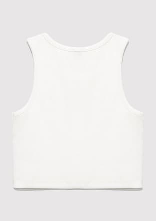 M7610336-20814 Kız Çocuk Beyaz Baskılı T-shirt - 2
