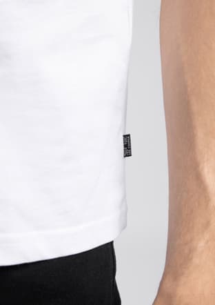 262 Lcm 242002 Erkek Beyaz V Yaka T-shirt - 3