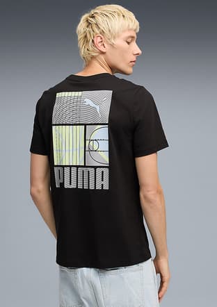 69178001 Erkek Siyah Baskılı T-shirt - 2
