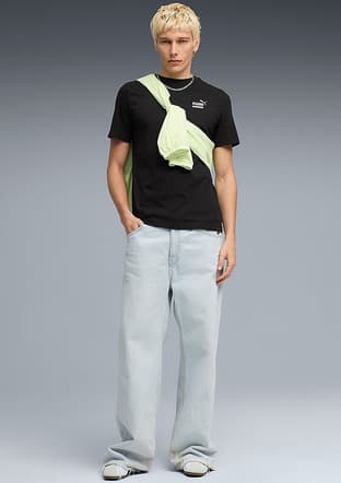 69178001 Erkek Siyah Baskılı T-shirt - 3