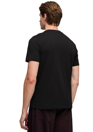 69177701 Erkek Siyah Baskılı T-shirt - 2