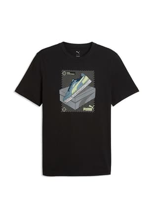 69177701 Erkek Siyah Baskılı T-shirt - 3