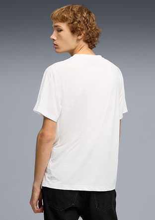69218902 Erkek Beyaz Baskılı T-shirt - 2